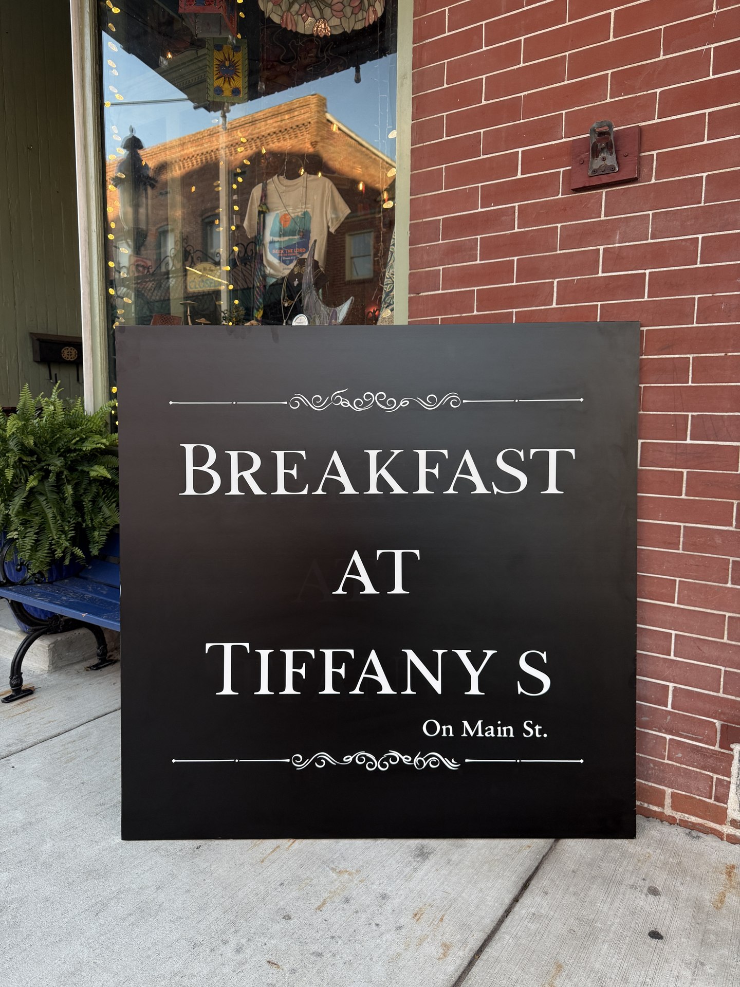 Breakfast at Tiffany's — custom business sign by Coastal Wraps